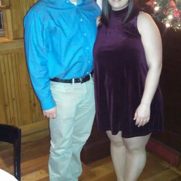 Velvet mini dress - Picture 4 of 4